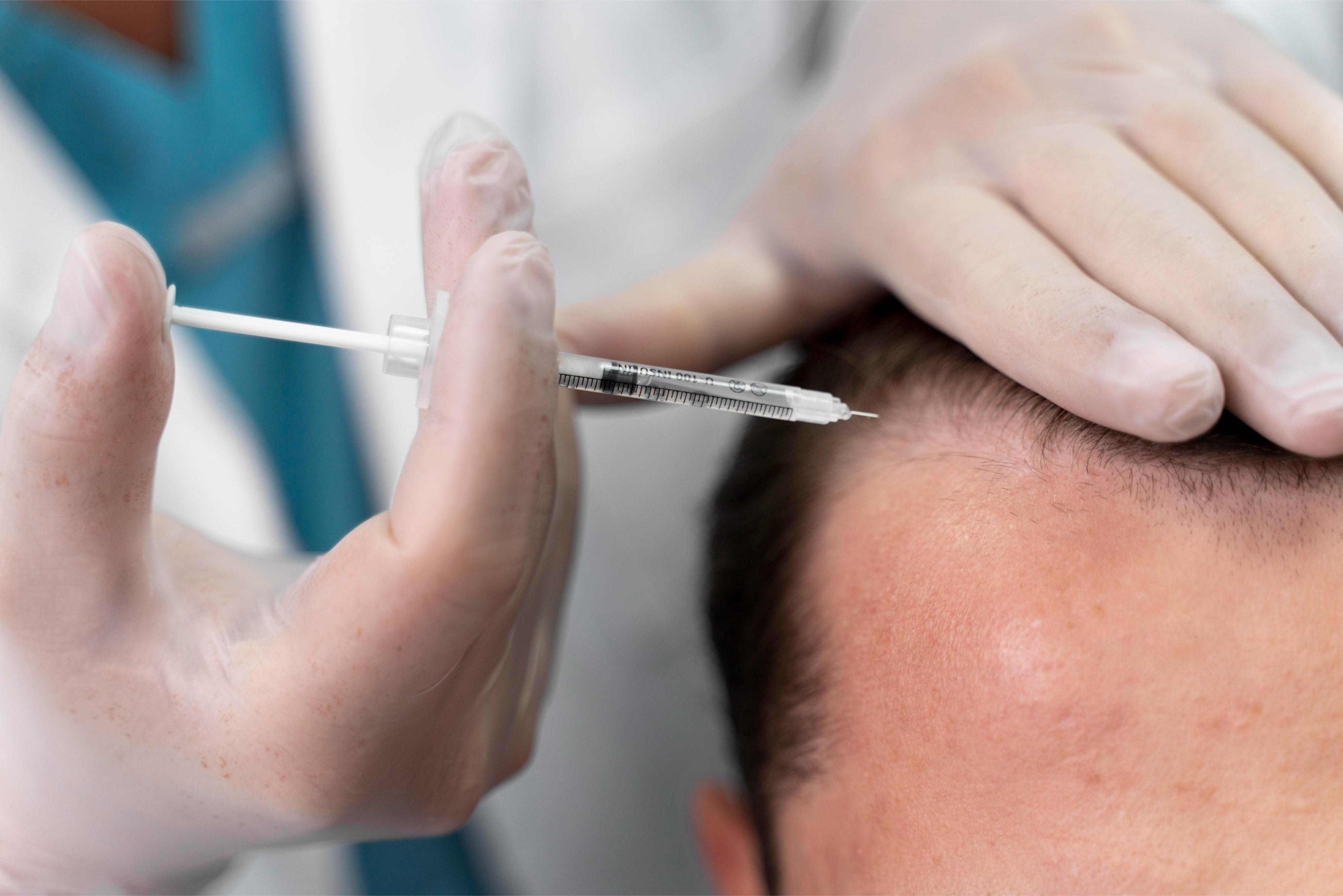 Aplicación de plasma rico en plaquetas en Novo Hair